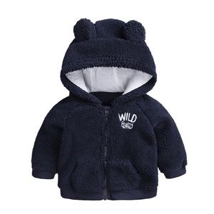 NWT Wild Baby Fleece Hoodie Coat
